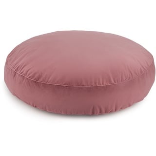 OLIFANT TOYS CANDY Blumenboden Kisse, Plüsch bequemen Sitzkissen, Für Schlafzimmer Wohnzimmer Kinderzimmer, einzigartige Deko, weiche Kuschelkissen, Velours, Plain, Rosa, Ø 90 cm