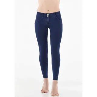 Jeggings FREDDY "WRUP2RC002ORG", Damen, Gr. L (40), N-Gr, blau (schwarz, blau), Stoff, Obermaterial: 84% Baumwolle, 16% Elasthan, lang, Hosen Jeggings, mit Lifting & Shaping Effekt