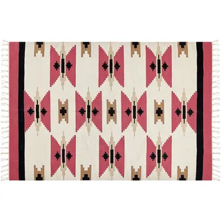 Beliani Garni Kelimteppich 160 x 230 cm Mehrfarbig