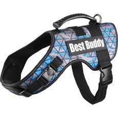 Geschirr Best Buddy Uranus BLAU Camouflage Grid XXL 95-130CM*50MM