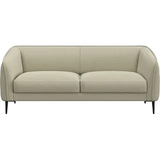 flexlux Couch Polyester 3-Sitzer Beige