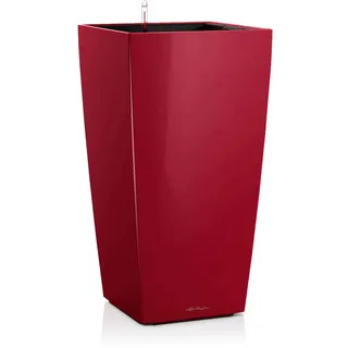 LECHUZA Cubico Premium 40 40 x 40 x 75 cm Scarlet Rot Hochglanz