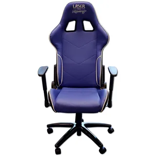 Laser 6655 Laser Tools Racing Chair - Blue with White Piping