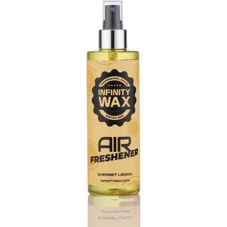 Infinity Wax Sherbet Lemon Spray Lufterfrischer 250 ml Intensiver flüssiger Autoduft, sprudelnder Zitrusbonbonduft, alkoholfrei, 367 Sprühstöße, langanhaltend, sicher auf Allen Oberflächen
