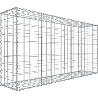 Gabiona Gabione 200 cm x 100 cm x 40 cm mit Maschenweite 10 cm x 10 cm