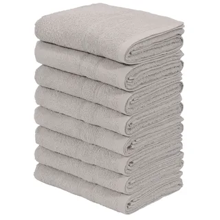 OTTO home Inga Handtuchset 50 x 100 cm grau 8-tlg.