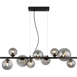 Dieter Knoll Led-Hängeleuchte , Schwarz , Metall, Glas , Uni , F , 34.5x120x87 cm , Nur In Filialen Erhältlich