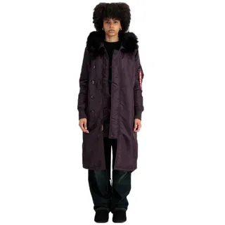 Alpha Industries Long Fishtail Jacke - Plum - XS