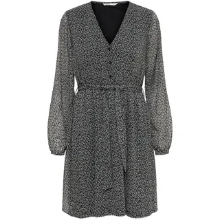 Only Cera Langärmliges Kurzes Kleid - Black / Aop Cera Ditsy - S