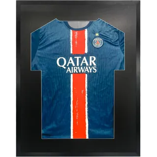 GraduationMall Trikotrahmen 70x90cm aus Aluminium, 3D Schaukasten mit Acrylglas für Fußball Rugby-Trikots & Band-T-Shirts, Tiefenrahmen mit Wandaufhängung