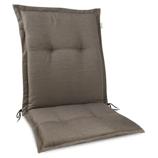 Beautissu Premium Gartenstuhlauflage Niedriglehner 105x50x7cm, Taupe - Taupe