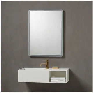 Loevschall Badspiegel »Sienna« wendbar, weiß