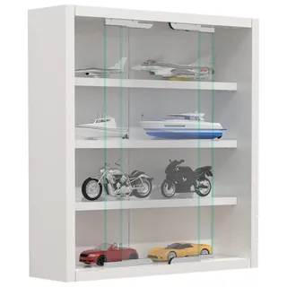 VCM Hängevitrine Agisa S 37 x 10 x 0 cm Weiß