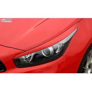 RDX Racedesign Scheinwerferblenden Cee'd & Pro Cee'd JD 2012- (ABS), RDSB146, Unlackiert, rot