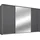 Schwebetürenschrank CORTONA 323 x 214 x 64 cm Grau