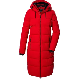KILLTEC Steppmantel KILLTEC "KOW 56 WMN QLTD CT", Damen, Gr. 42, rot (dunkelrot), Obermaterial: 100% Polyester;Futter: 100% Polyester;Füllung: 100% Polyester, Mäntel Steppmantel, Winddichter, wasserabweisender Wintermantel mit regulierbarer Kapuze