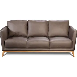 Leder Design Couch Polster Sitz Garnitur Sofa Garnituren Kunstleder 3+2+2 Neu - Braun
