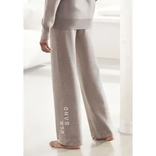 Strickhose ELBSAND, Damen, Gr. 32/34, N-Gr, grau (taupe), Feinstrick, Obermaterial: 50% Viskose, 28% Polyester, 22% Nylon, meliert, sehr bequem lang, Hosen Strickhose, aus weichem hochwertigem Strick, Loungewear