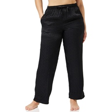 HUGO Boss Damen Satinoir_Pants Pyjama Pant, Black1, S EU