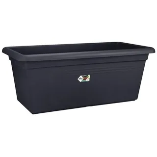 elho Green Basics Garten XXL 80 - Übertopf für Außen - Ø 77.0 x H 34.5 cm - Schwarz/Living Schwarz