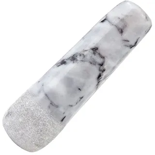 SIPARUI Marmor-Ersatzstößel, nur 13,5 cm, polierter Steinstößel (Mörser ist nicht im Lieferumfang enthalten) (hellgrau-weiß)