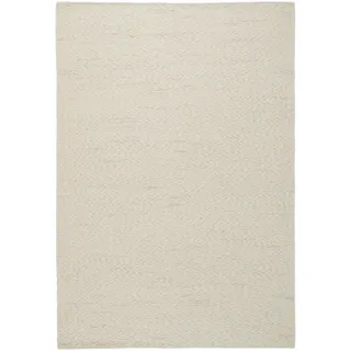 Linea Natura Handwebteppich , Weiß , Textil , Abstraktes , rechteckig , 130x190 cm , Care & Fair, AZO-frei, Handmade in India , in verschiedenen Größen erhältlich, leicht zusammenrollbar , Teppiche und Böden, Teppiche, Webteppiche