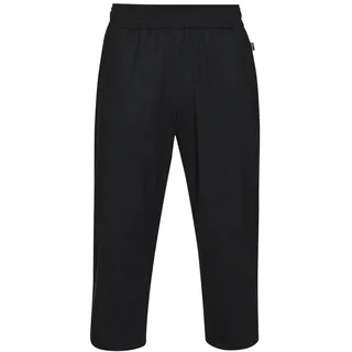 Jerseyhose TRIGEMA "TRIGEMA 3/4 Freizeithose", Herren, Gr. M, Normalgrößen, schwarz, Single Jersey, 100% Baumwolle, Basic, Hosen Jerseyhose