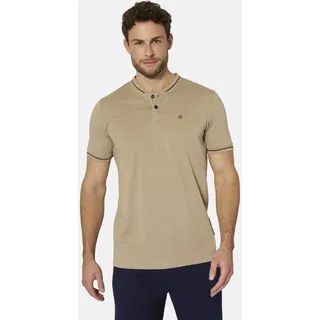 Poloshirt BABISTA "Doppelpack Poloshirt JORMAR", Herren, Gr. 4XL, beige (beige dunkelblau), Obermaterial: 70% Baumwolle CO. 30% Polyester COOLMAX PES(Coolmax)., Shirts Poloshirt