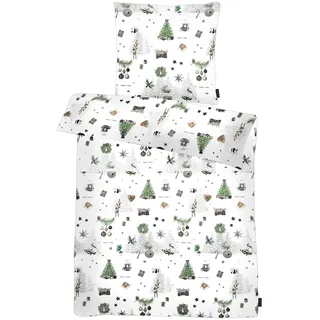 APELT Max Flanell Grau 135 x 200 cm + 80 x 80 cm