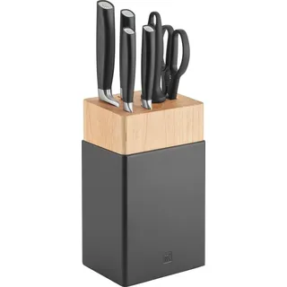 Zwilling All * Star 7-tlg, Messerblockset, Silber, Schwarz