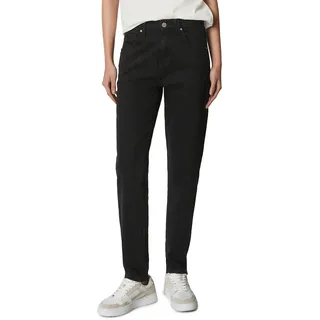 Marc O'Polo DENIM "aus stretchigem Organic-Cotton-Mix", Damen, Gr. 31, Länge 30, schwarz, Obermaterial: 98% Baumwolle, 2% Elasthan, unifarben, lässig geschnitten normal, Jeans