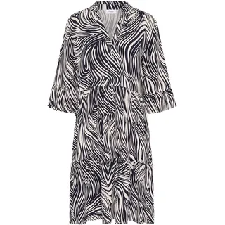 Saint Tropez Blusenkleid »EdaSZ Dress« Sommerkleid, Tunikakleid mit Volant und 3/4 Ärmel, weiß