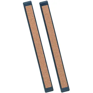 Quartet Anschließbare magnetische Pinnwand, Pinnwand, 2,5 cm x 3,5 m, schwarzer Kunststoffrahmen, 2 Stangen pro Packung (2440-2), Schwarz/Braun