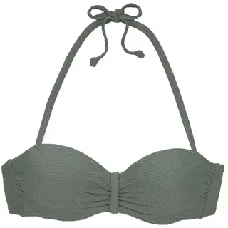 SUNSEEKER Bügel-Bandeau-Bikini-Top »Loretta« mit Strukturmuster, grün