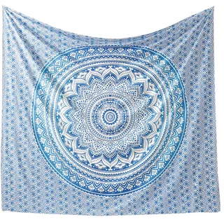 Popular Handicrafts Kp881 Wandteppich, Hippie Ombre Mandala Tapisserie Wandteppich King Size