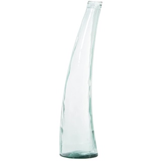 DRW Bodenvase aus Glas, transparent, 20 x 20 x 80 cm