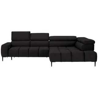 Welnova Ecksofa , Anthrazit , Textil , Ottomane rechts, L-Form , 300x216 cm , Made in Eu , Typenauswahl, Stoffauswahl, seitenverkehrt erhältlich, Hocker erhältlich , Wohnzimmer, Sofas & Couches, Wohnlandschaften, Ecksofas