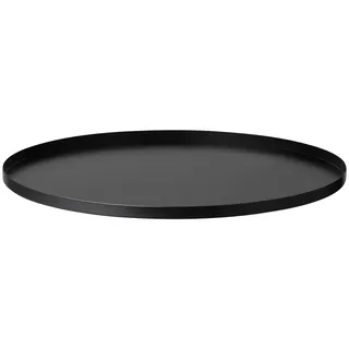 BLOMUS Tablett Peasy Ø 38 cm Edelstahl Schwarz L (Large)