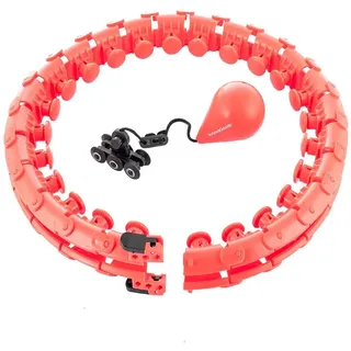 InnovaGoods intelligenter anpassbarer Fitness-Ring mit Gewicht, Fittehoop, InnovaGoods® - Rot