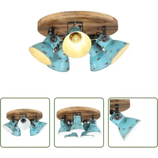 The Living Store Deckenleuchte 25 W Blau 50x50x25 cm E27 - Blau