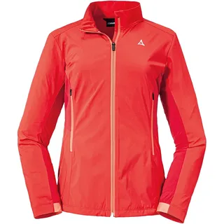 Schöffel Damen Softshell Jkt Avdalen L, sportliche Wanderjacke aus Venturi mit 4-Wege-Stretch, wasserabweisende, leichte Sommerjacke, lollipop, 42