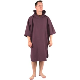 Lifeventure Kompakter Wechselnde Robe | Leichter, dehnbarer Mikrofaser-Poncho mit Kapuze für Surfen, Schwimmen, Camping