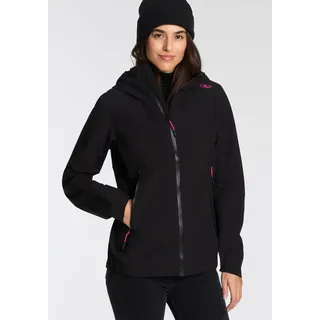 CMP Softshelljacke »WOMAN JACKET FIX HOOD«, mit Kapuze CMP nero