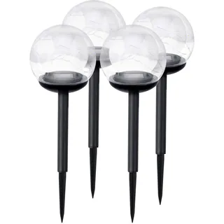 Ilumen LS-103 Transparente Solarkugeln, 4 Stück