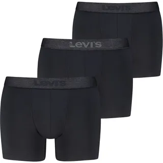 Boxer LEVI'S "LEVIS MEN MEL WB BOXER BRIEF", Herren, Gr. XL, schwarz, Obermaterial: 95% Baumwolle, 5% Elasthan, körpernah, Unterhosen Boxer, ohne Eingriff, tonaler Logobund, elastisch, Cotton-Mix, Topseller