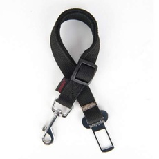 Puppia PATA-SL1717-BK-M Simple Dog Seatbelt Lead Schwarz M Auto Hundeleine