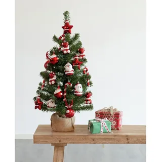 Everlands Mini-Tannenbaum mit Schmuck