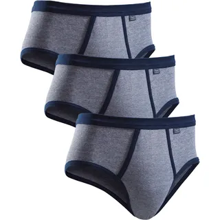 CLIPPER Slip modische Optik: Jeans meliert blau 4 3er Pack
