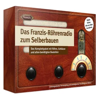 Franzis 67041 – Das Röhrenradio zum Selberbauen – Radio hören wie vor 60 Jahren, Komplettset inkl. 16-seitigem Handbuch (Lötbausatz)