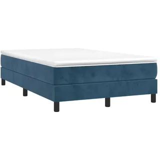 vidaXL Bettgestell ohne Matratze Dunkelblau 120x200 cm Samt